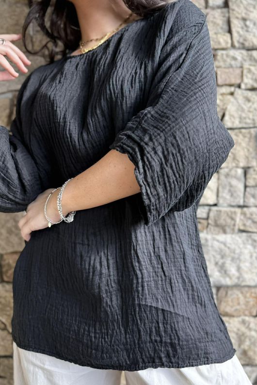 Cova Santa Relaxed Top Black